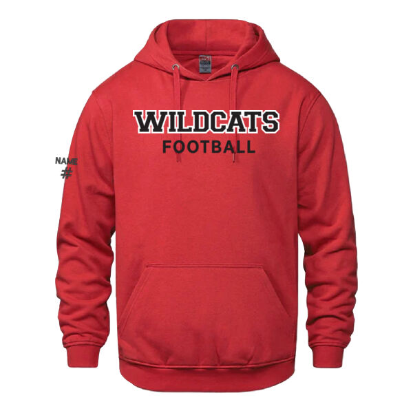 Vault Unisex Wildcats Football Twill Hoodie Thumbnail