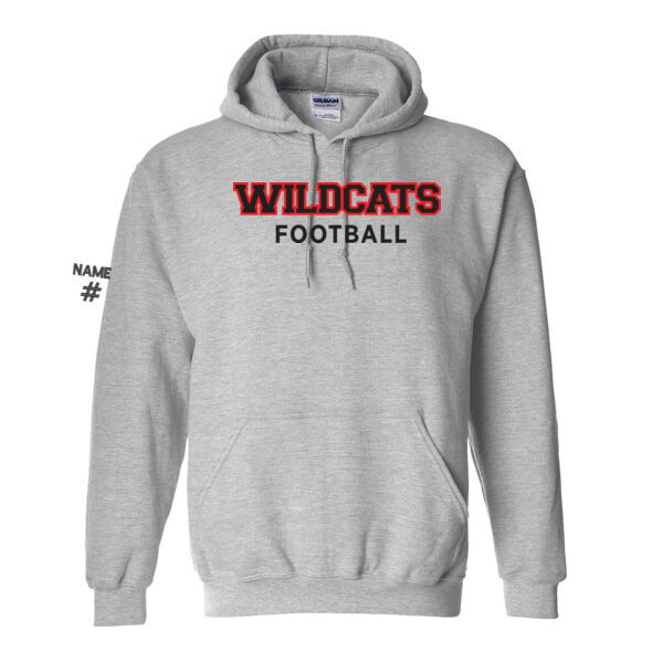 Gildan Unisex Wildcats Football Printed Hoodie Thumbnail