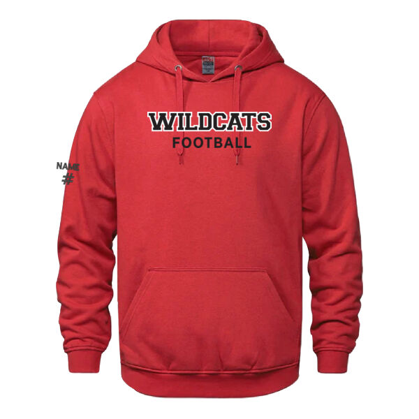 Vault Unisex Wildcats Football Printed Hoodie Thumbnail